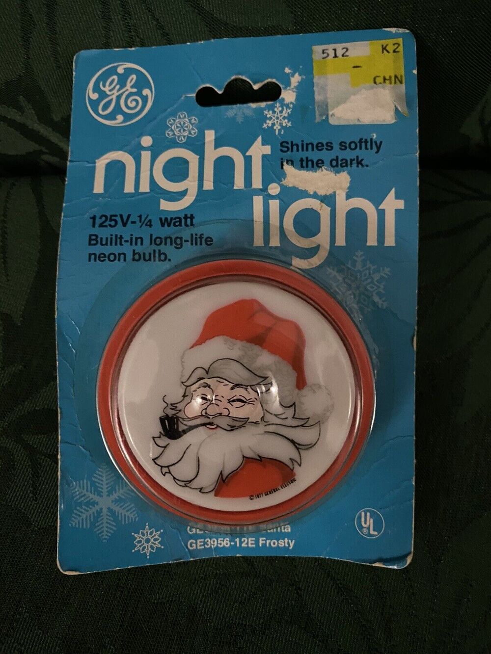 Vtg Santa Claus Night Light 1977 Christmas General Electric Plug In Works NEW
